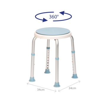 Okrągły taboret obrotowy pod prysznic Ar-201a